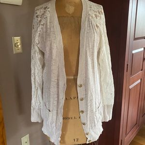 Lace Sleeved Cardigan